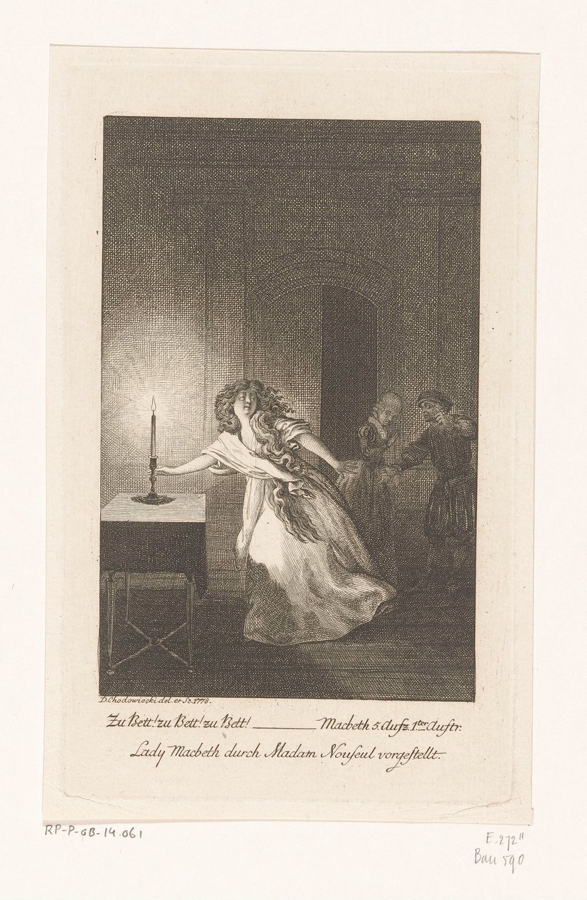 Lady Makbet autorstwa Daniel Nikolaus Chodowiecki