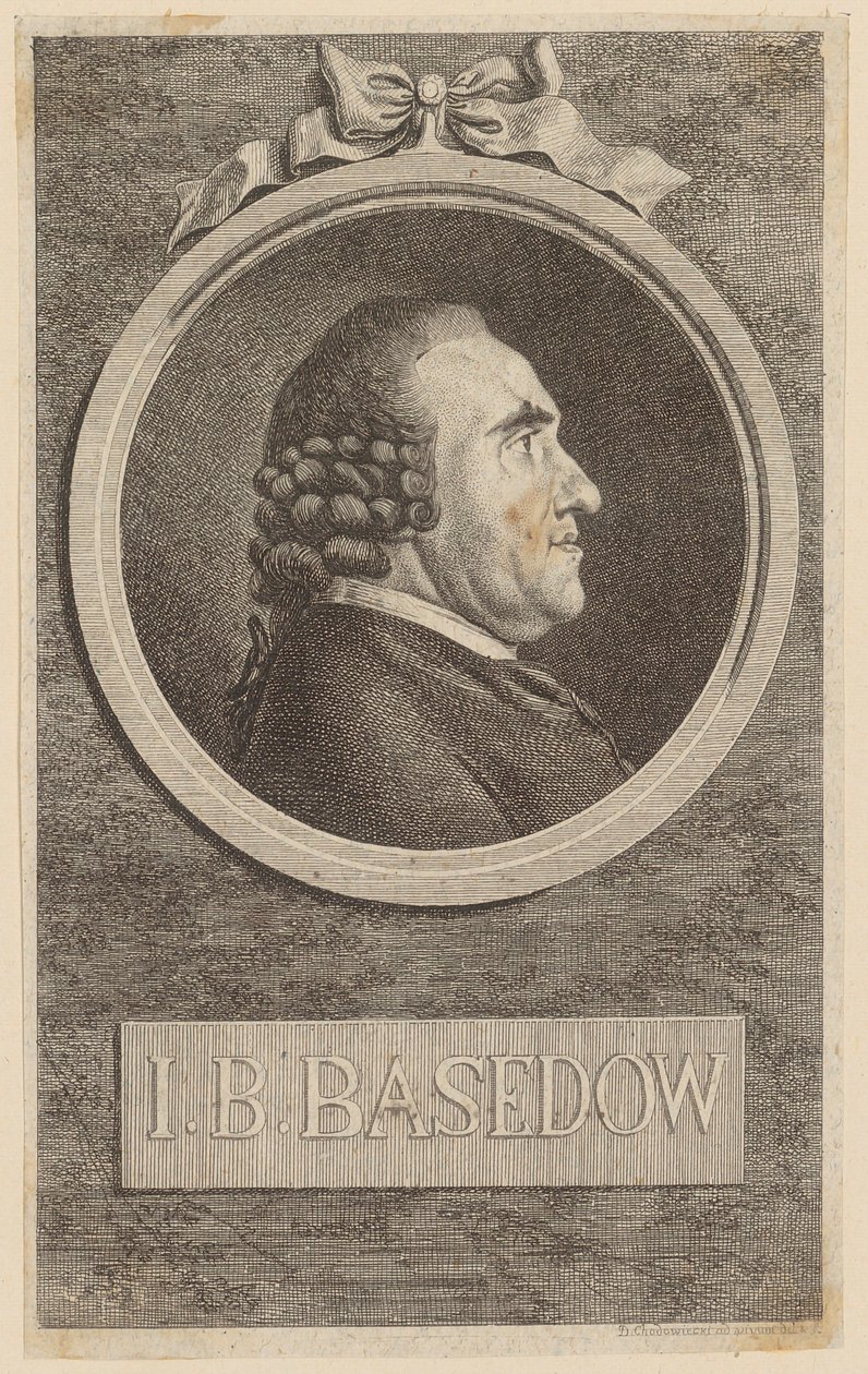 Portret Johannesa Bernharda Basedowa autorstwa Daniel Nikolaus Chodowiecki