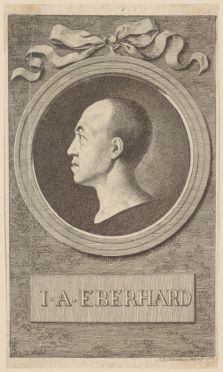 Portret prof. J. A. Eberharda autorstwa Daniel Nikolaus Chodowiecki