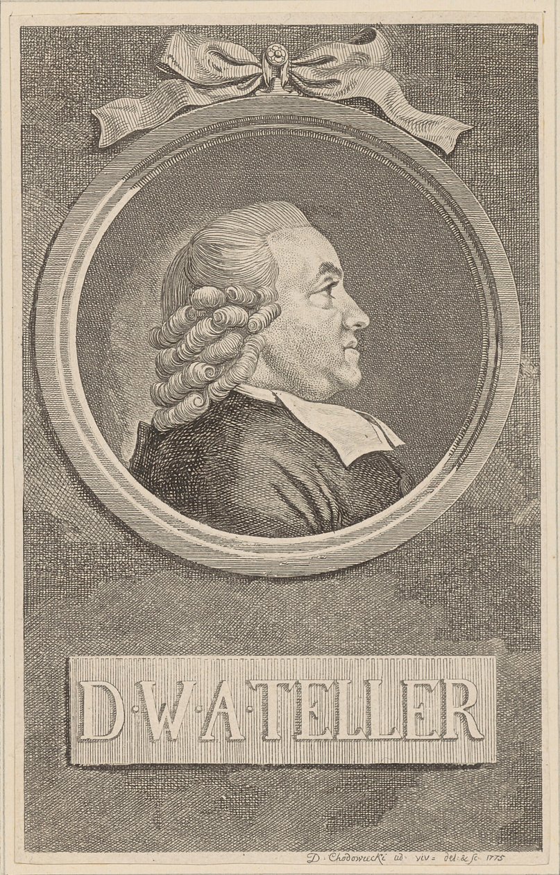 Portret Wilhelma Abrahama Tellera autorstwa Daniel Nikolaus Chodowiecki