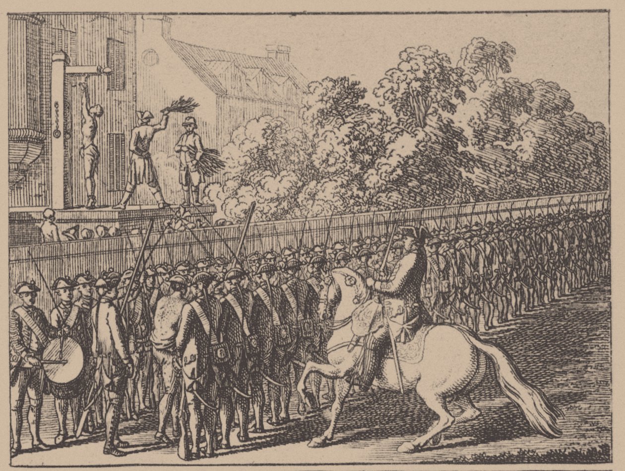Uruchamianie rękawicy. Ilustracja z Elementartwerk J.B. Basedowa, 1774 autorstwa Daniel Nikolaus Chodowiecki