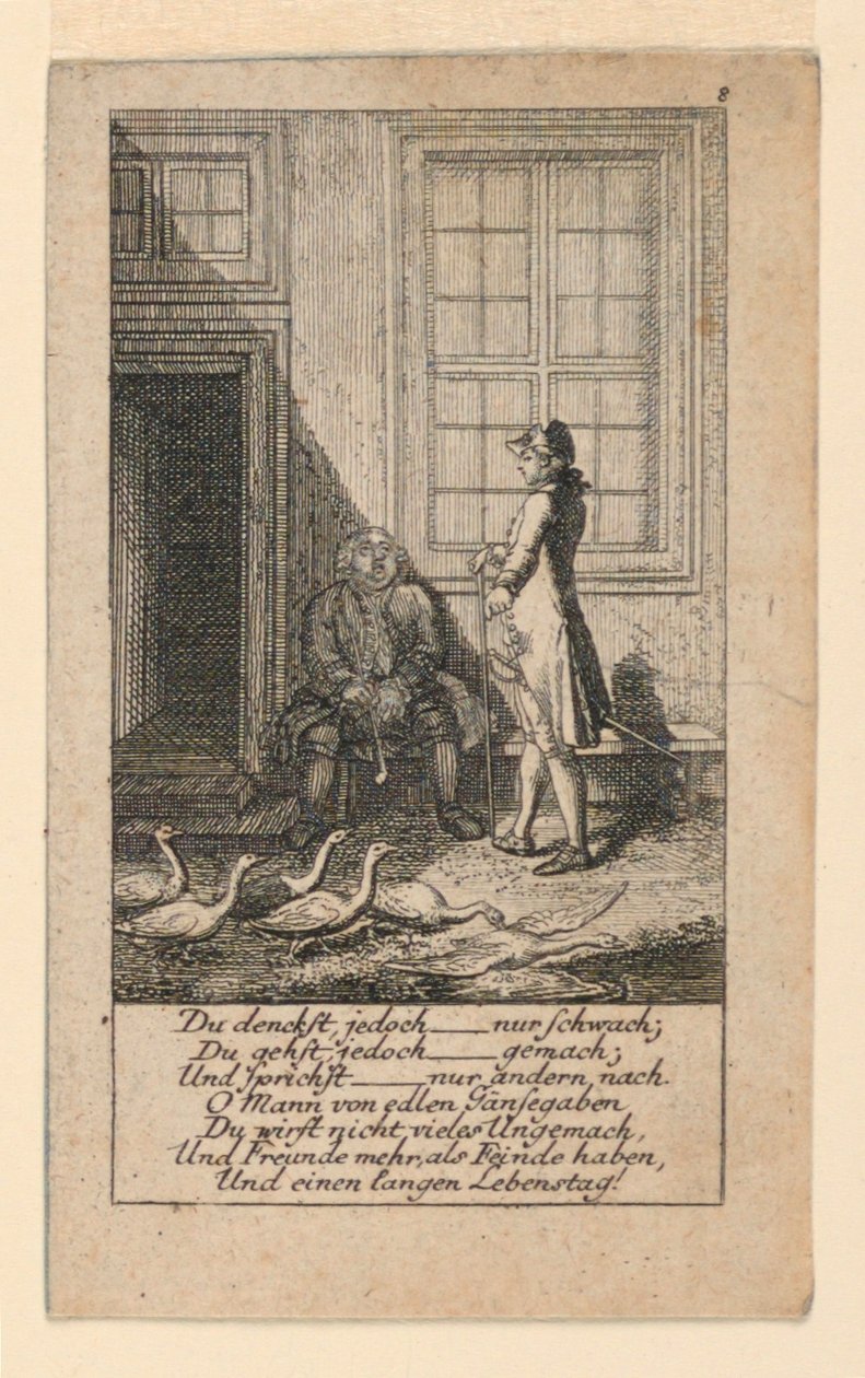 Leniwi i słabi, ilustracja do „Königl: Grosbrit [anian] kalendarz genealogiczny na rok 1780 Lauenberg autorstwa J.G. Berenberga” autorstwa Daniel Nikolaus Chodowiecki