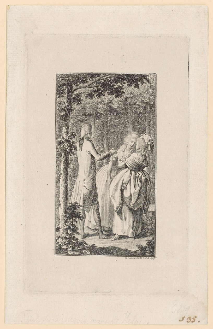 Ilustracja tytułowa do utworu „Heloise” Jean-Jacques’a Rousseau autorstwa Daniel Nikolaus Chodowiecki