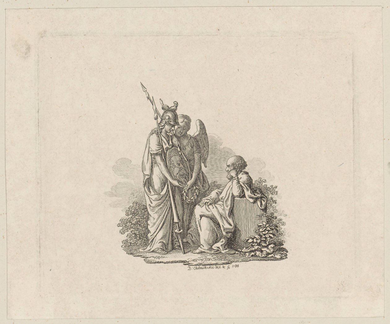 Ilustracja tytułowa do dzieła Lavatera „Znajomość ludzkiej natury” autorstwa Daniel Nikolaus Chodowiecki