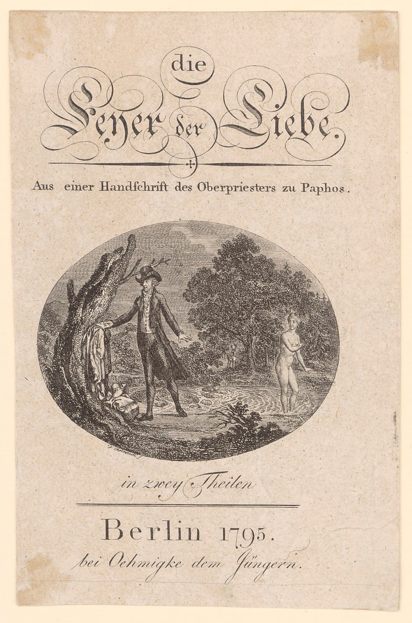 Ilustracja tytułowa do „Feyer der Liebe” autorstwa Daniel Nikolaus Chodowiecki