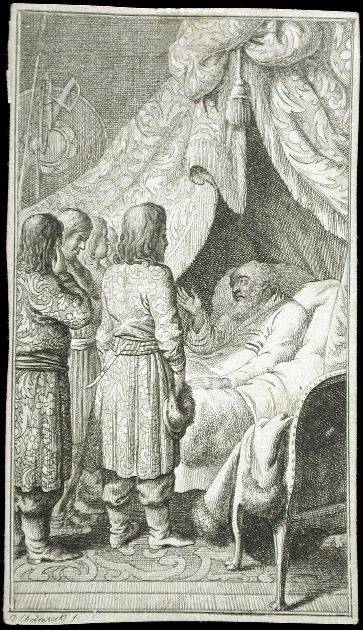 Strona tytułowa książki „Historia Katherine” autorstwa Daniel Nikolaus Chodowiecki