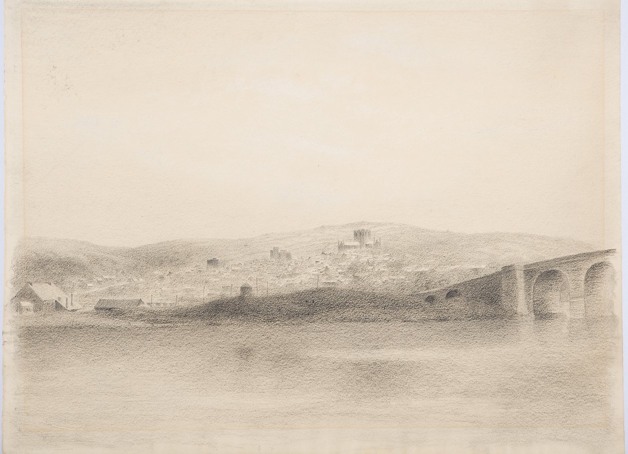 Hexham, c.1916 (węgiel na papierze) autorstwa Daniel Oliver