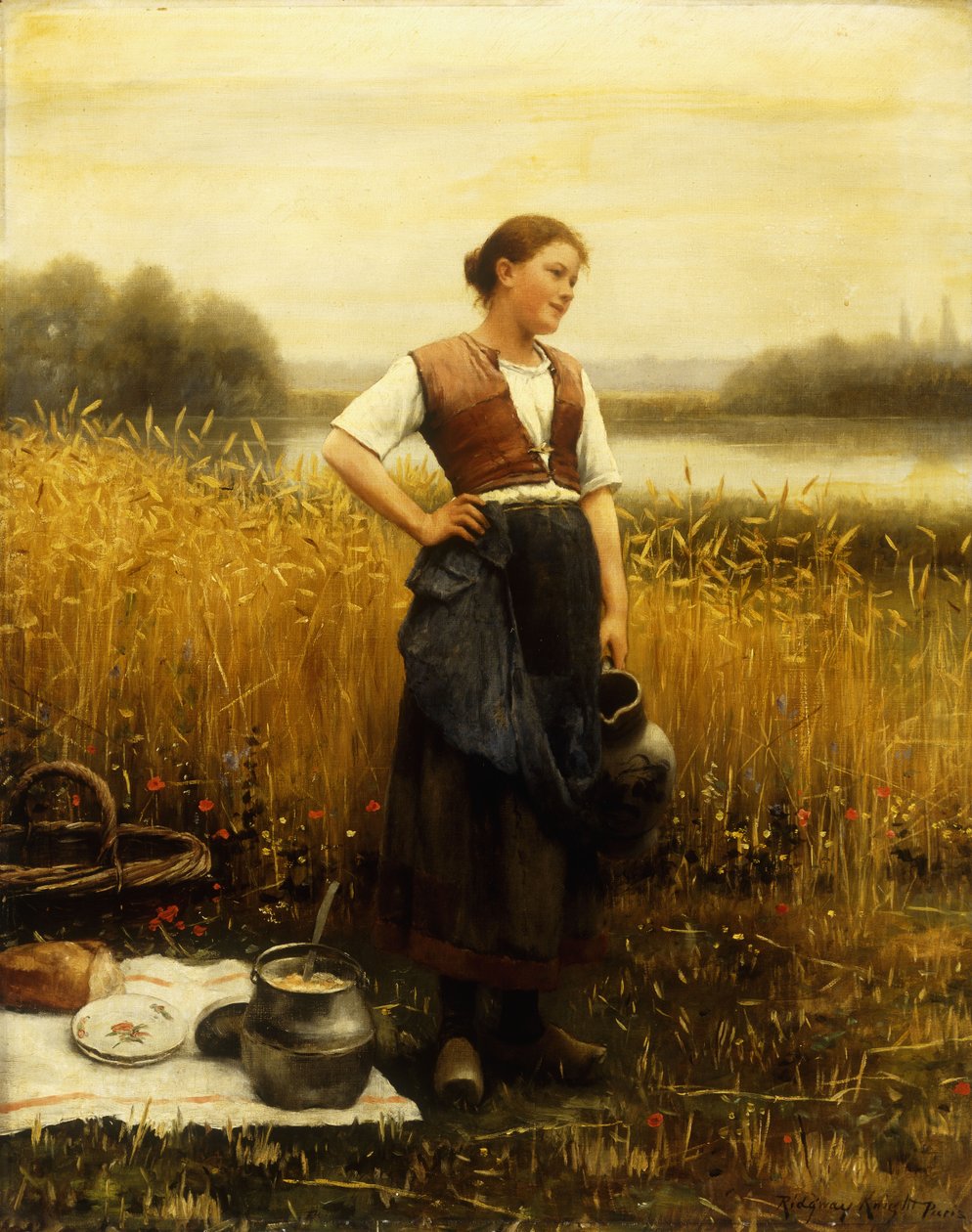 Żniwny obiad autorstwa Daniel Ridgway Knight