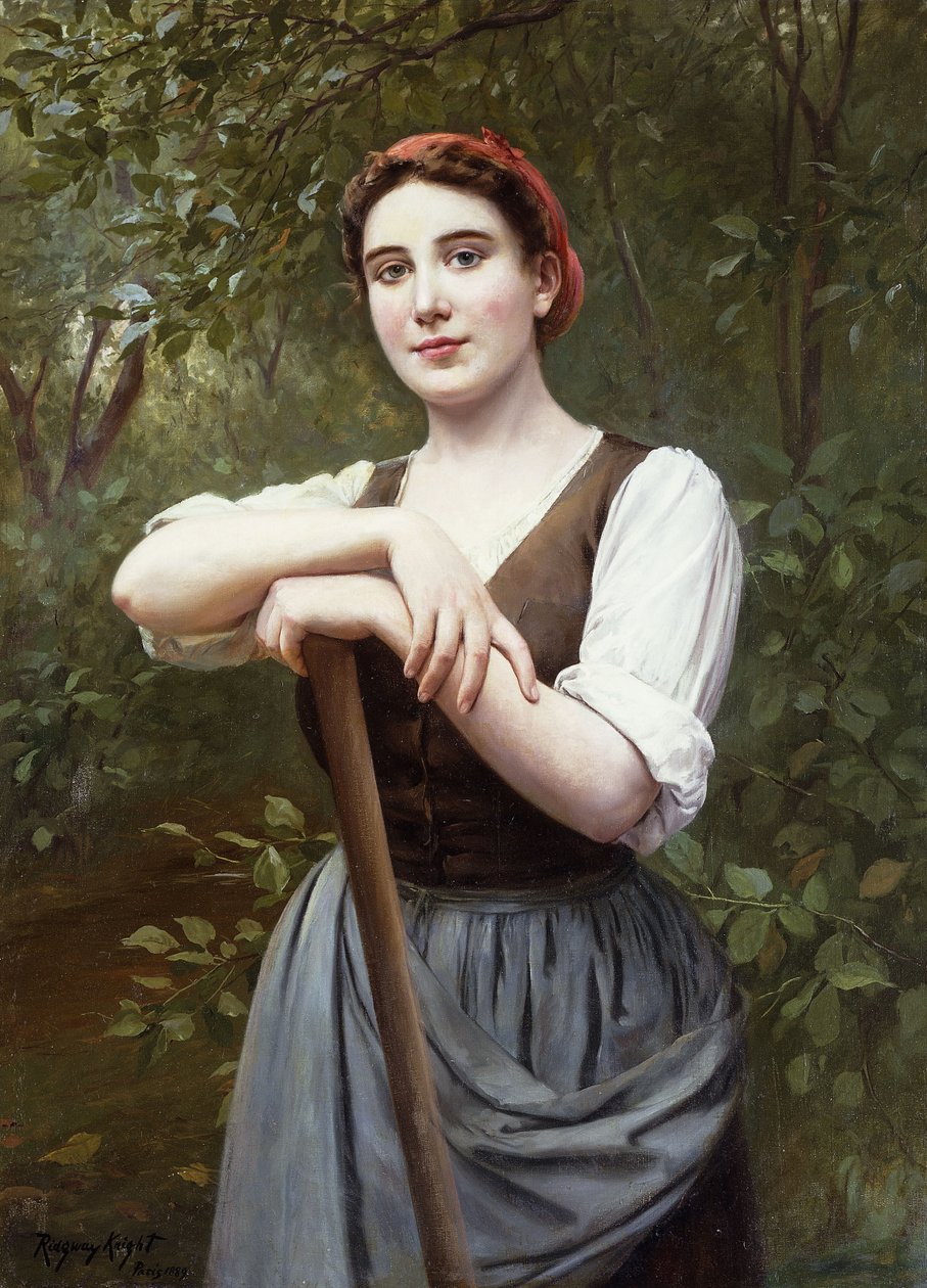 Wieśniaczka, 1889 autorstwa Daniel Ridgway Knight