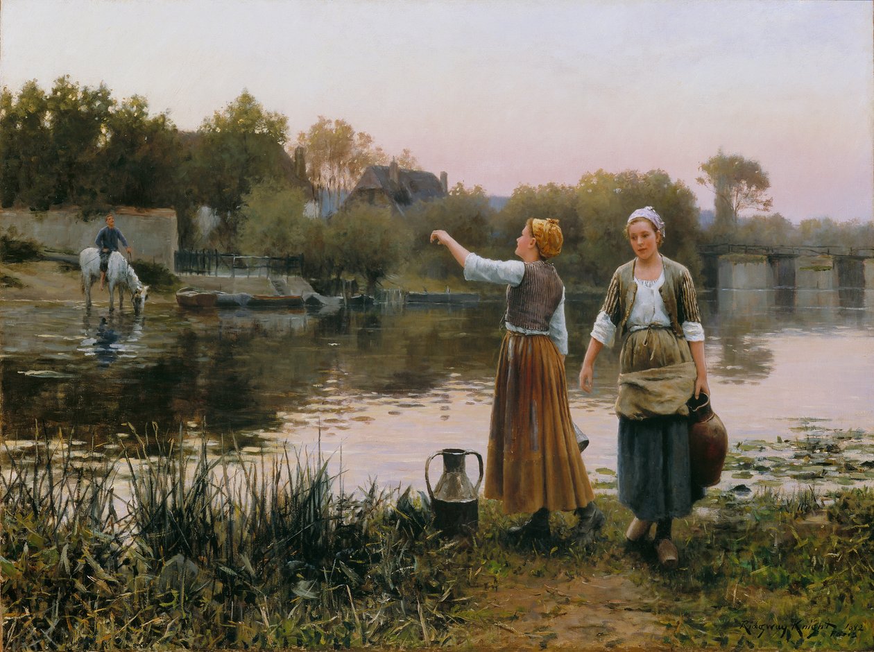 Przewoźnicy wody autorstwa Daniel Ridgway Knight