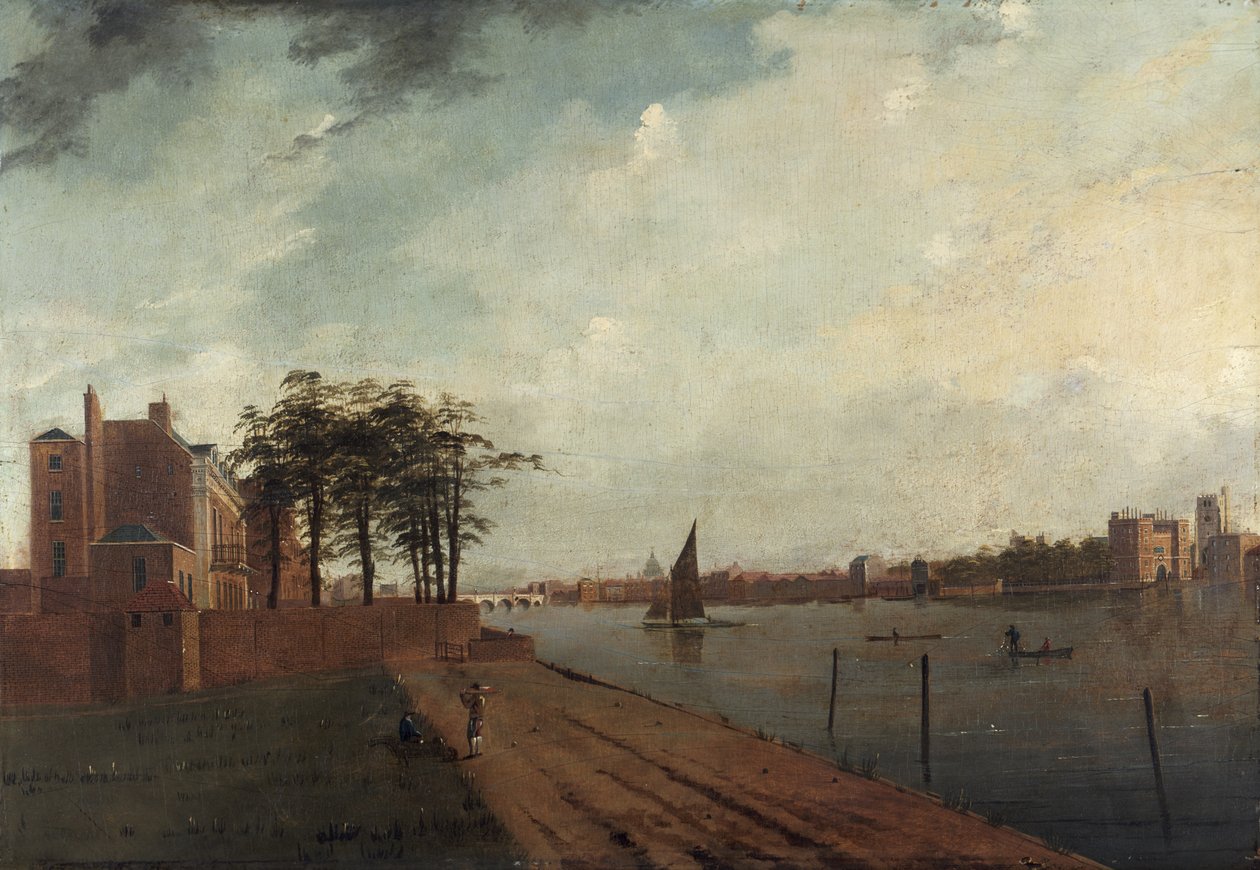 „Pałac Lambeth z Millbank”, 1808 autorstwa Daniel Turner
