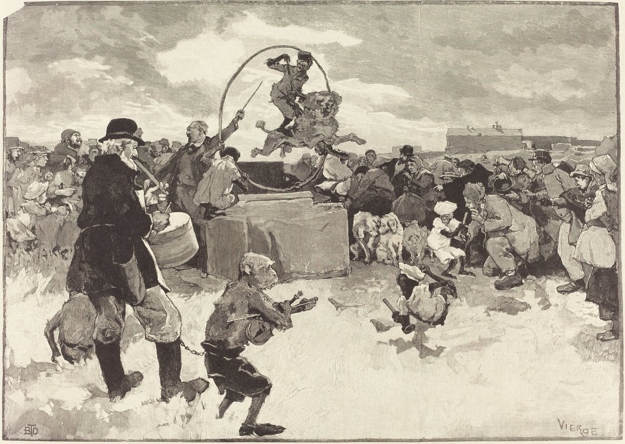 Uczone psy, 1883. autorstwa Daniel Urrabieta Vierge