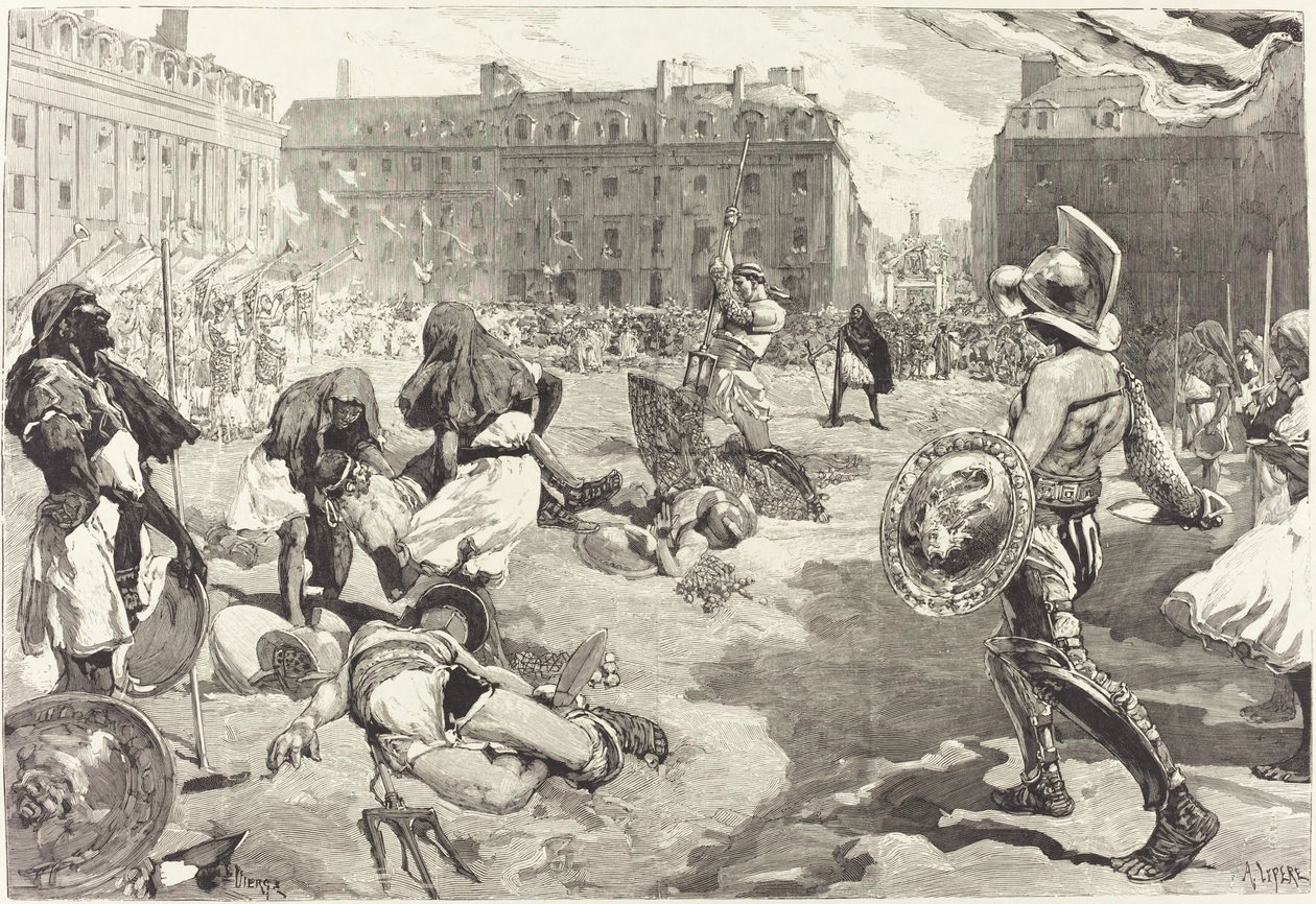 Festiwal w Rennes. Wielka kawalkada rzymska, 18831890. autorstwa Daniel Urrabieta Vierge