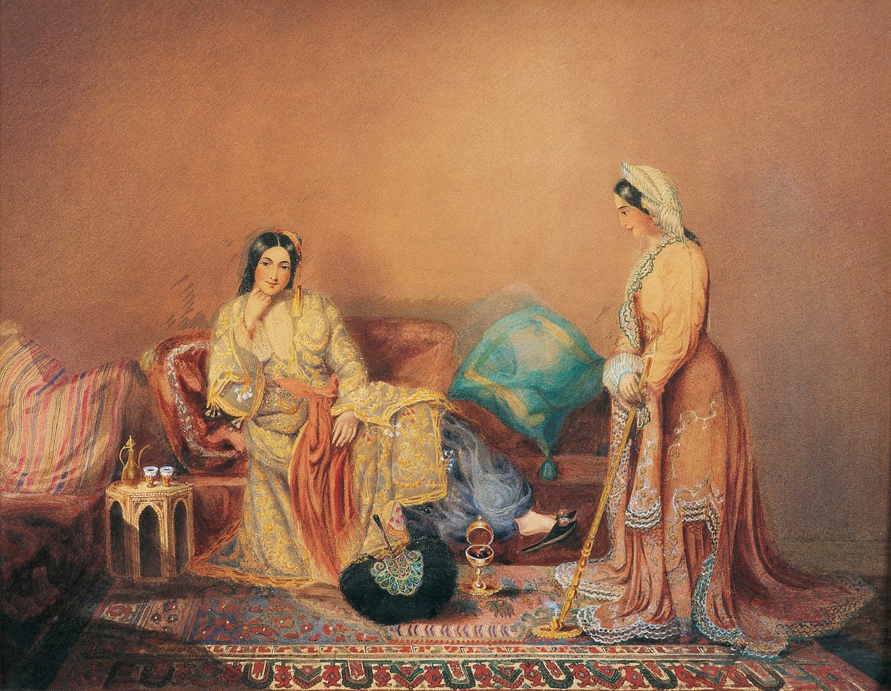 Dames Phanariotes (populacja bogatych kupców pochodzenia greckiego, mieszkających w dzielnicy Phanar w Konstantynopolu) (Phanariot Greek Ladies) - Obraz Daniela Valentine
