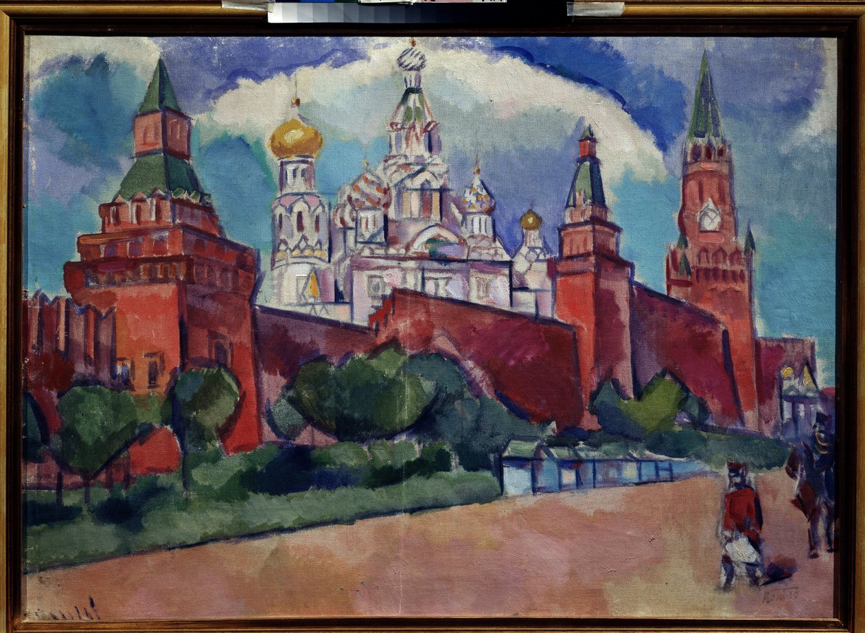 Plac Czerwony z cerkwią Wasyla Błogosławionego w Moskwie, ok. 1910 r. (olej na płótnie) autorstwa Daniel Vladimir Baranoff Rossine