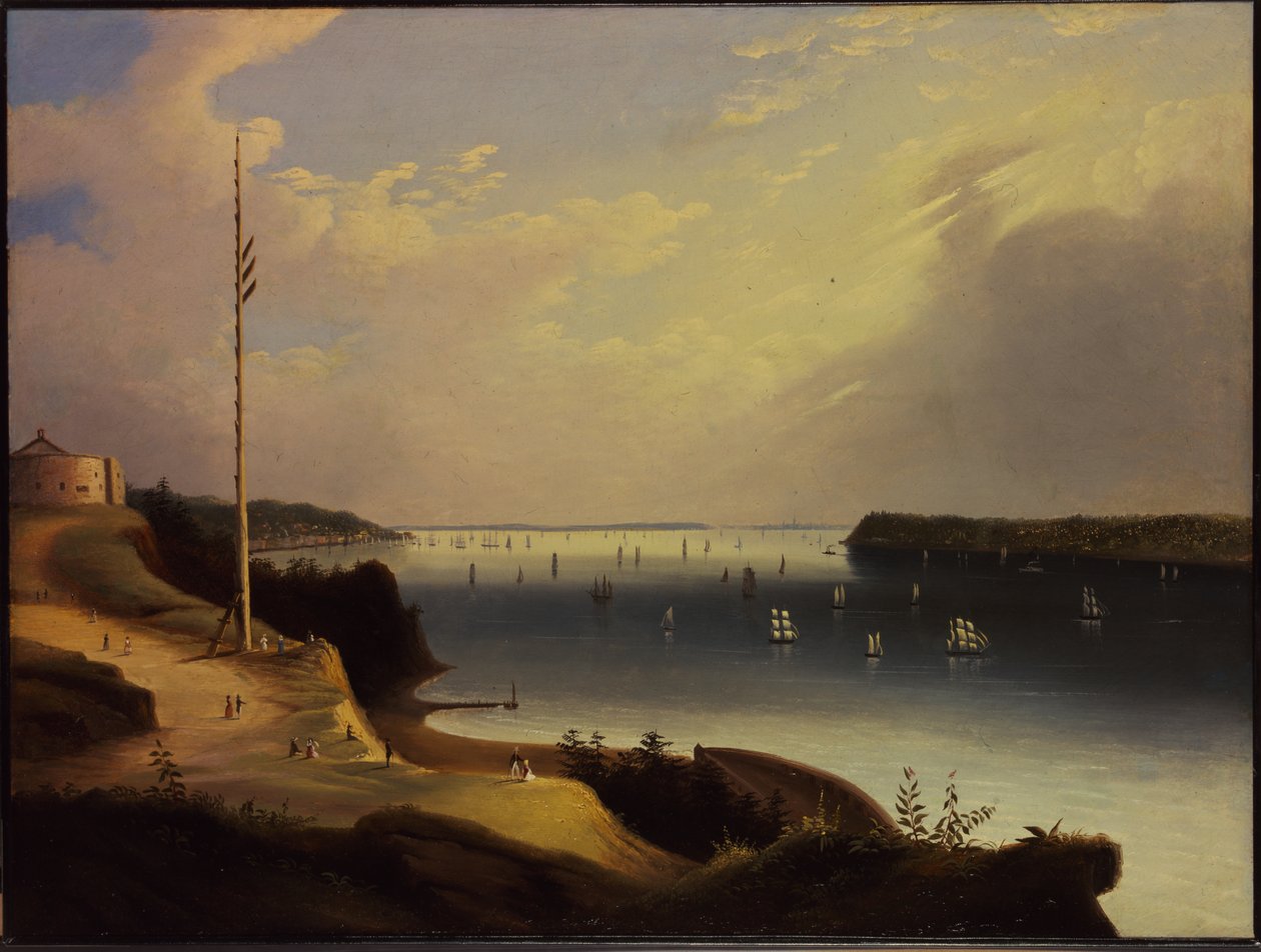 Port w Nowym Jorku, c.1835 autorstwa Daniel Wadsworth