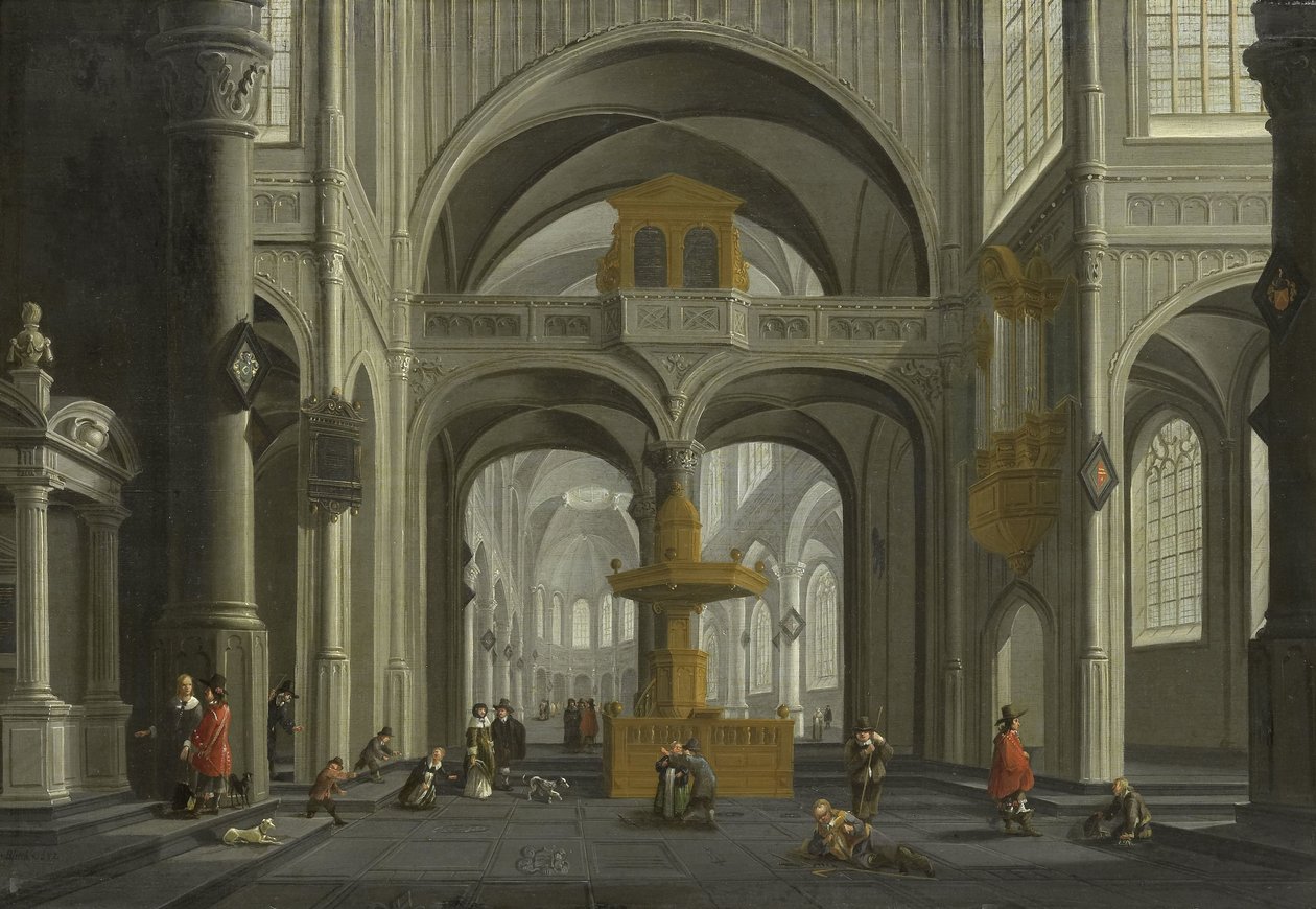Wnętrze kościoła autorstwa Daniel de Blieck