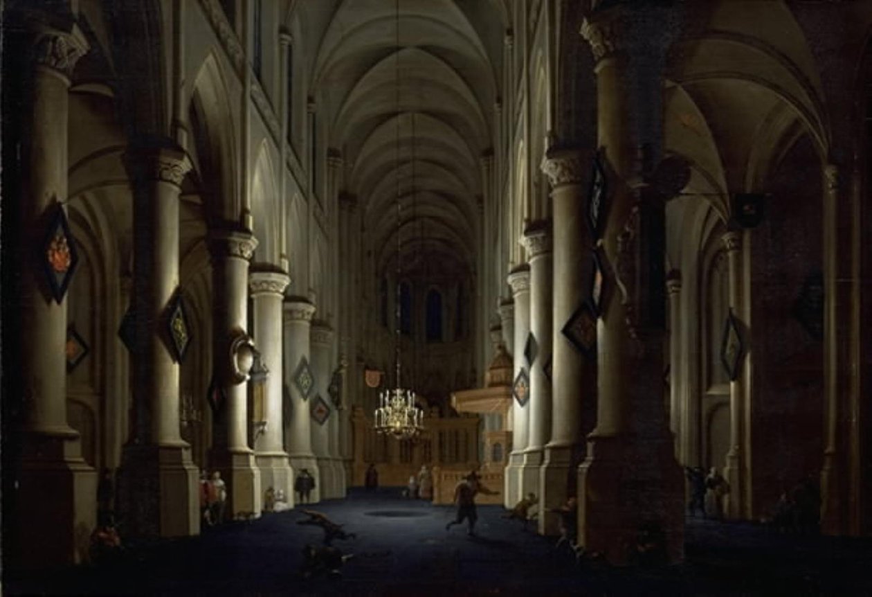 Wnętrze kościoła autorstwa Daniel de Blieck