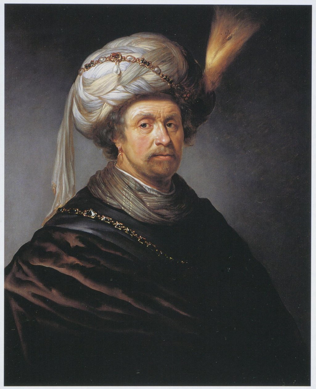 Daniel de Koninck - mężczyzna w turbanie autorstwa Daniël de Koninck