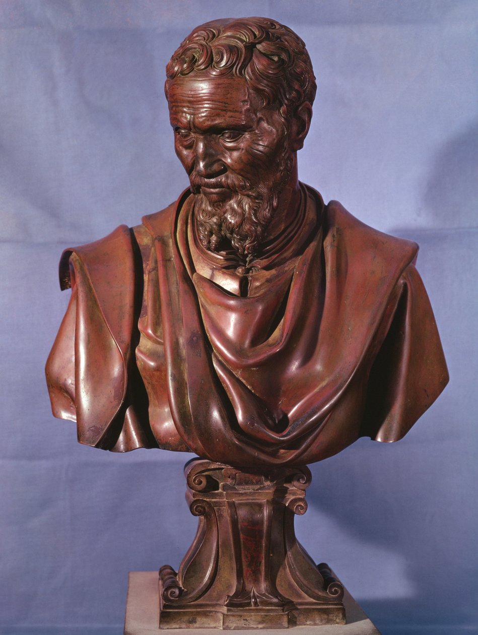 Popiersie Michała Anioła Buonarrotiego (1475-1564) (brązowe) autorstwa Daniele da Volterra