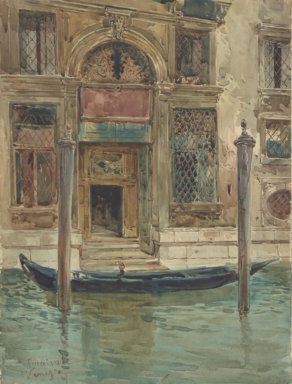 Portal pałacu weneckiego, 1839-1911. autorstwa Daniele Bucciarelli
