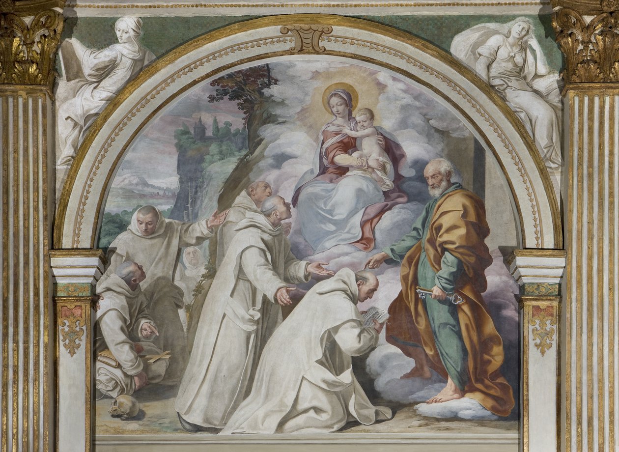 Zatwierdzenie Reguły Kartuzów, 1629 autorstwa Daniele Crespi