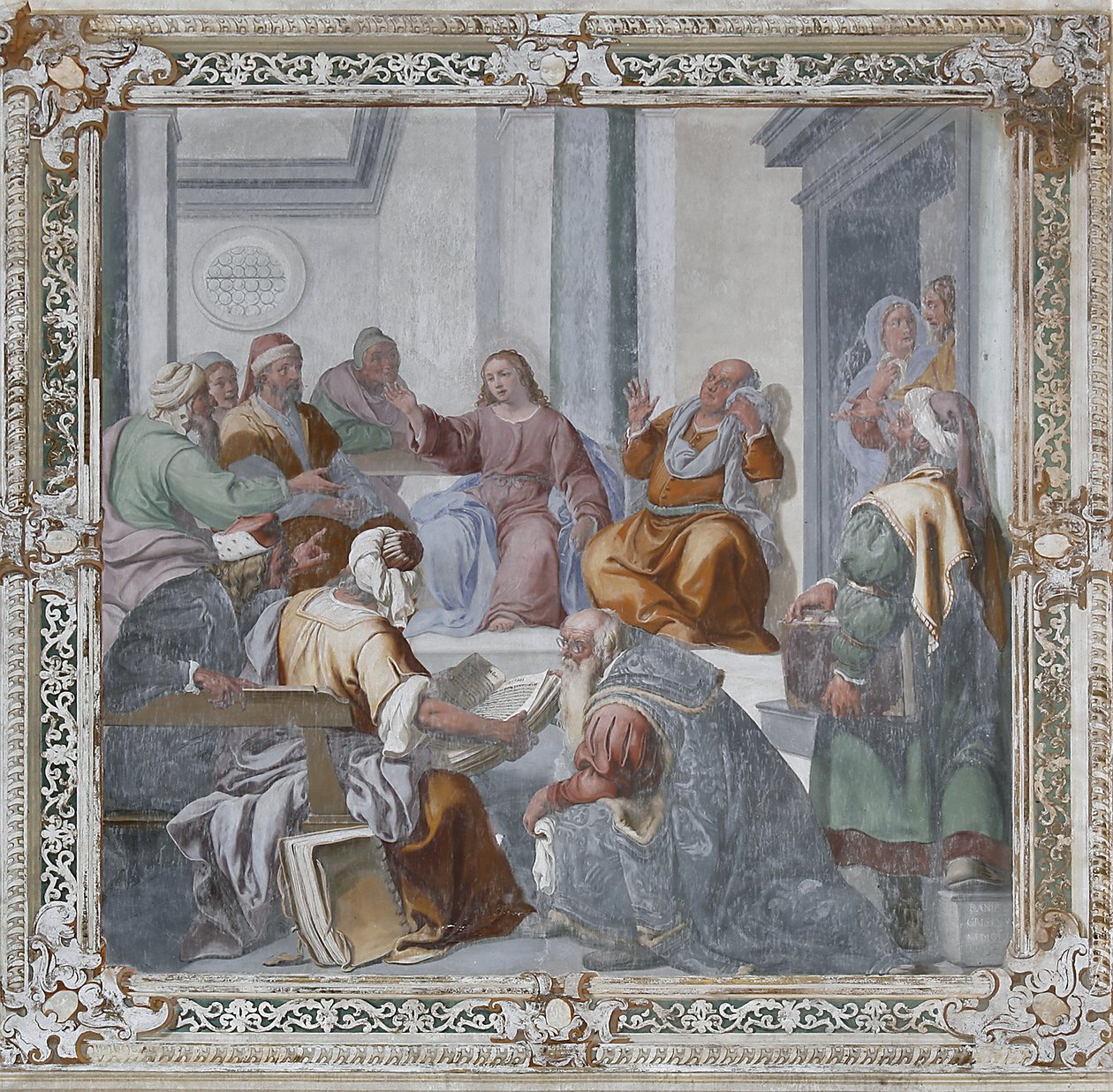 Chrystus wśród lekarzy (fresk) autorstwa Daniele Crespi