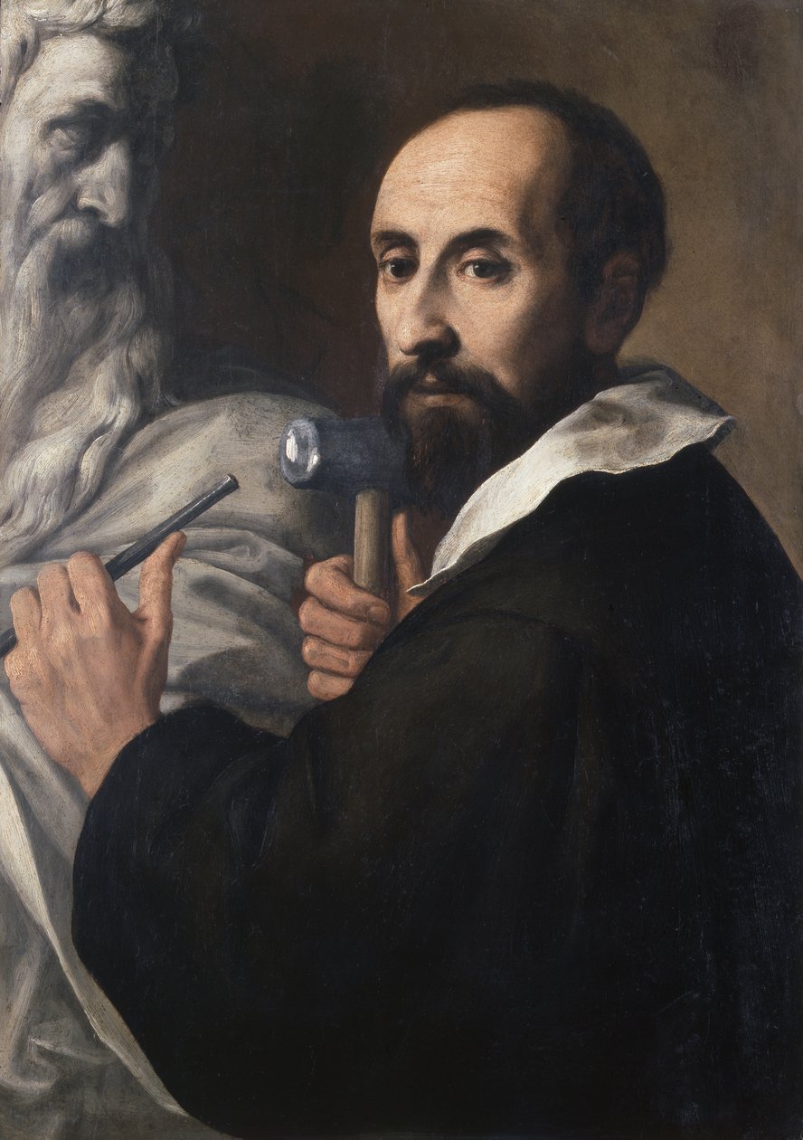 Portret rzeźbiarza, ok. 1625 (olej na płótnie) autorstwa Daniele Crespi