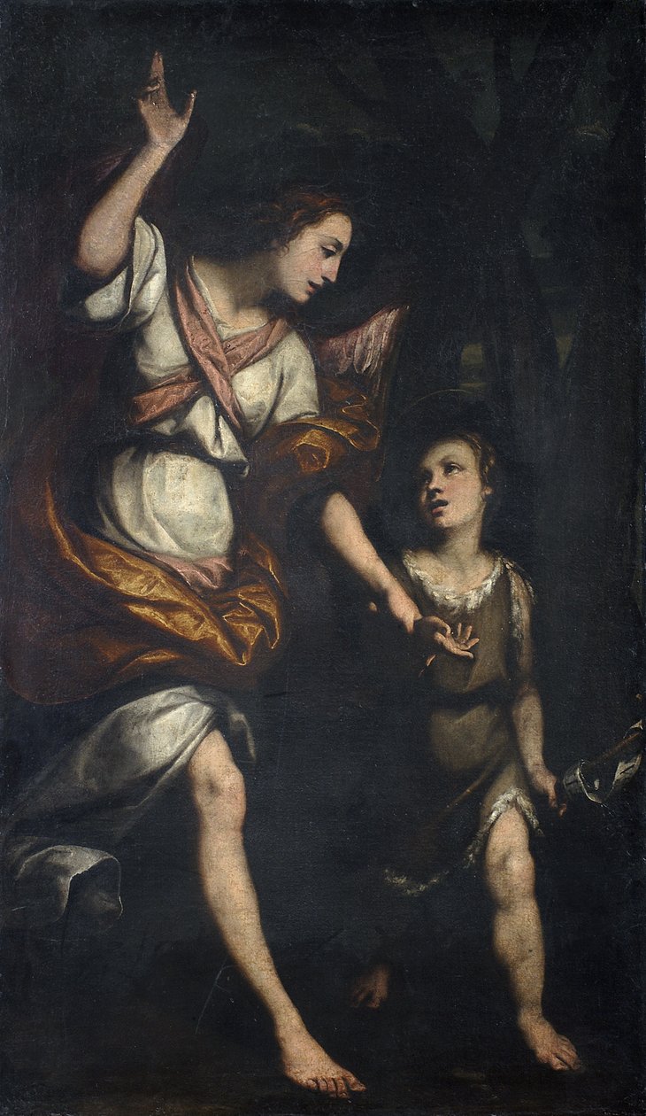 Święty Jan i Anioł na pustyni, 1623 autorstwa Daniele Crespi