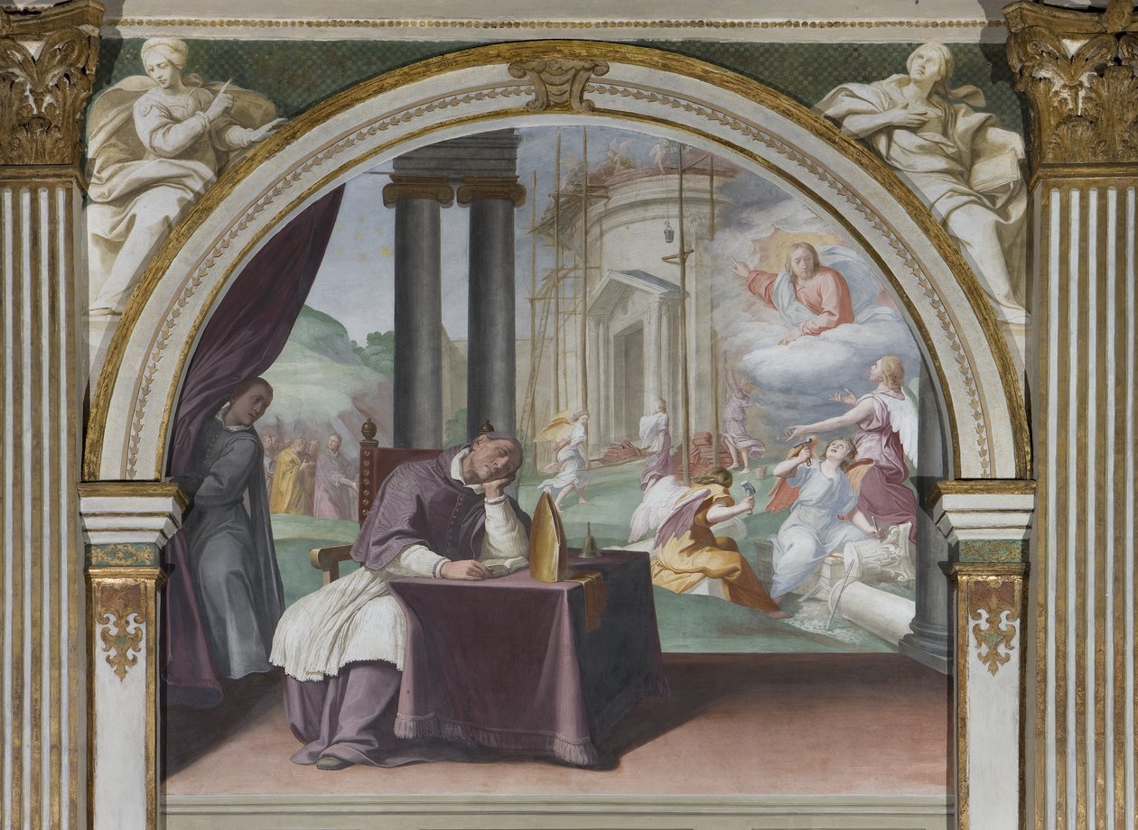 Sen św. Hugona, 1629 autorstwa Daniele Crespi