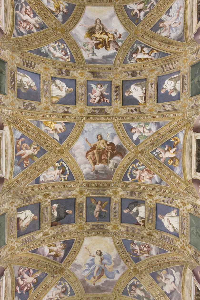 Sklepienie nawy głównej, kościół S. Maria Assunta, 1629 autorstwa Daniele Crespi