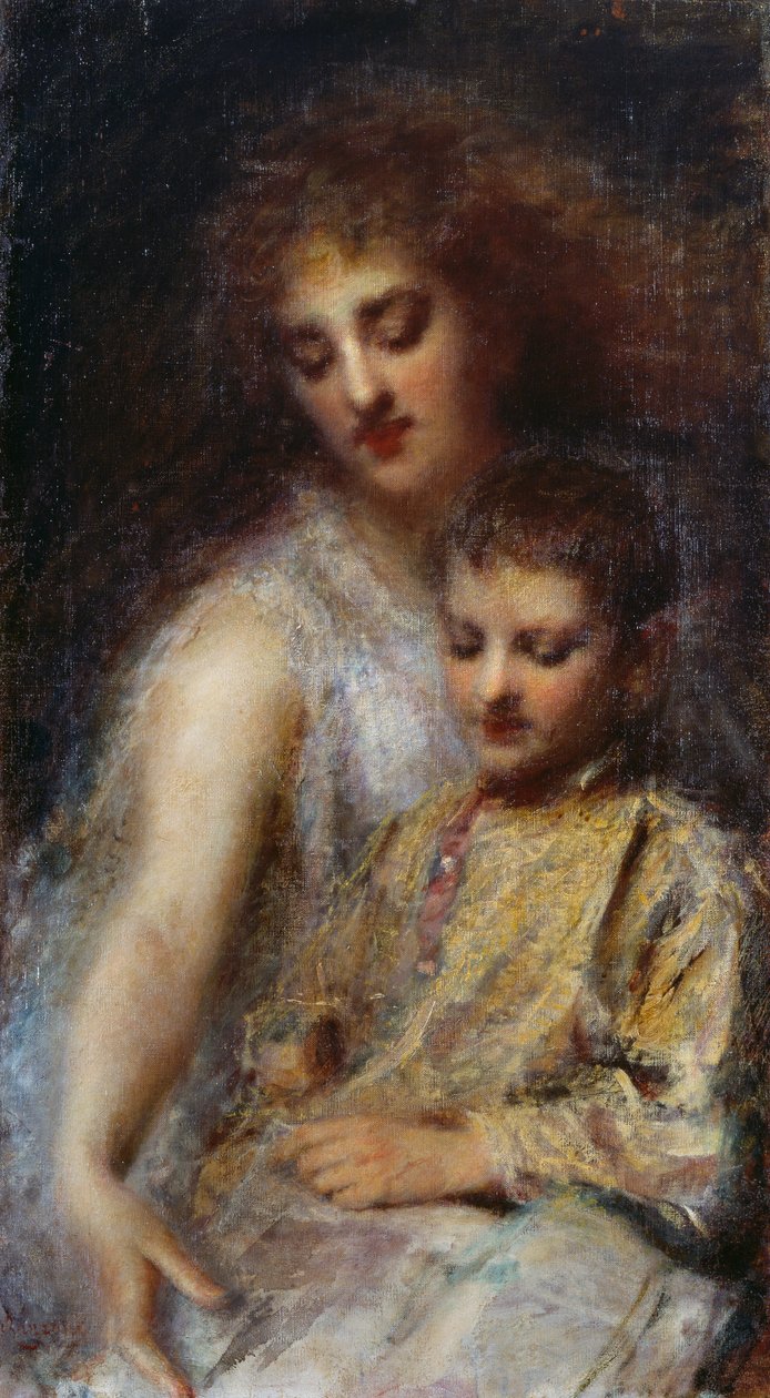 Portret księżniczki Ady Troubetzkoy z synem Louisem autorstwa Danielle Ranzoni