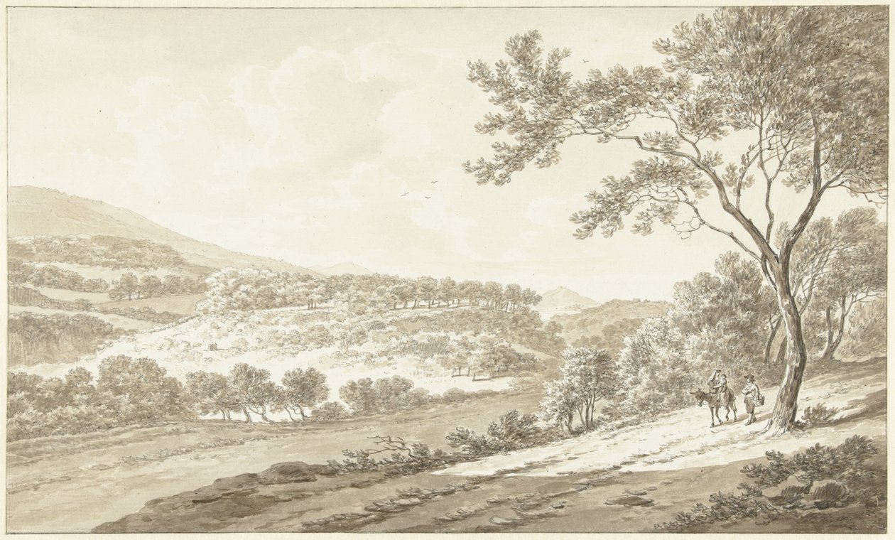Widok Palestriny widziany z Willi Adriana autorstwa Daniël Dupré