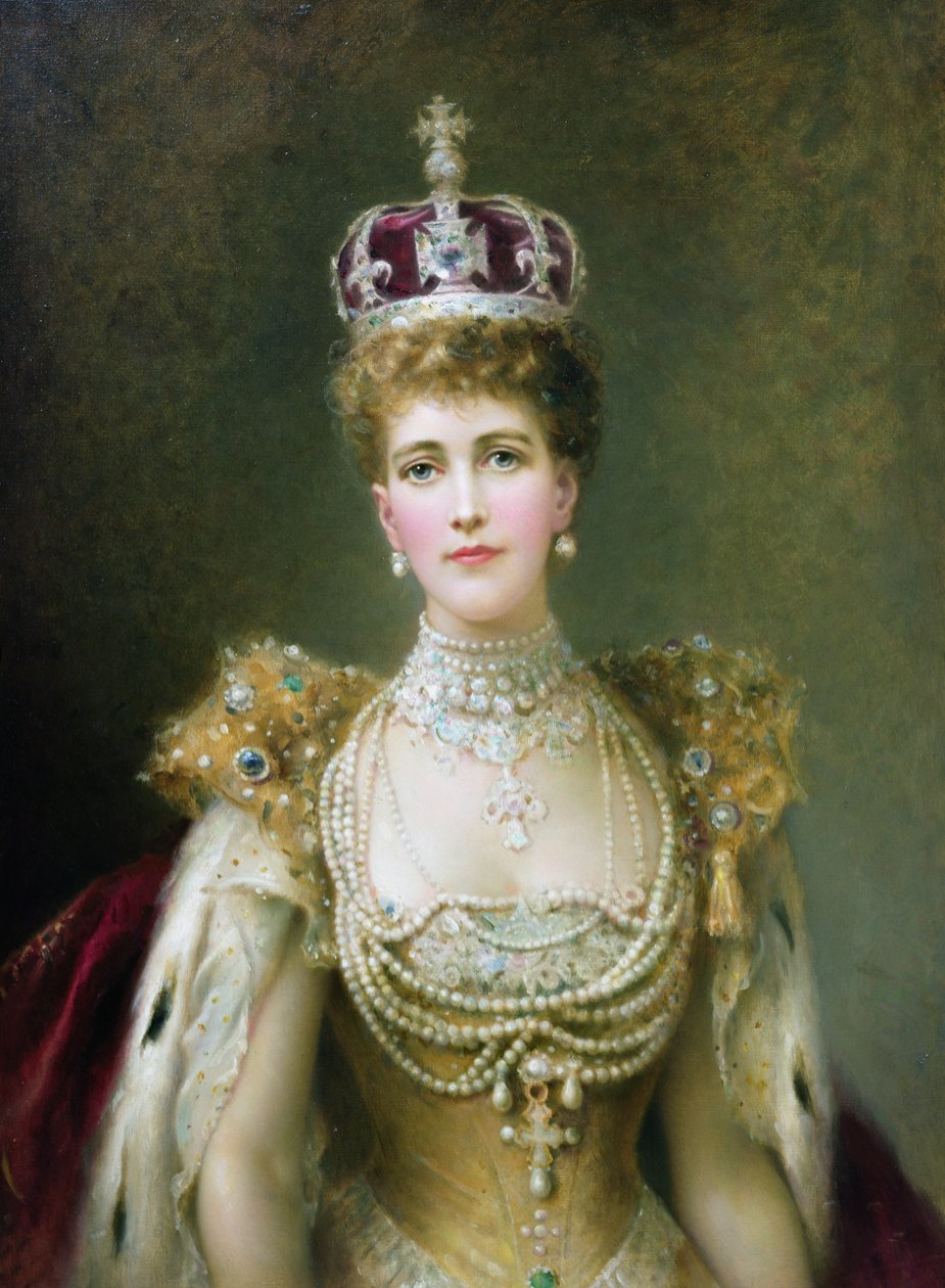 Królowa Aleksandra (olej na płótnie) autorstwa Danish School