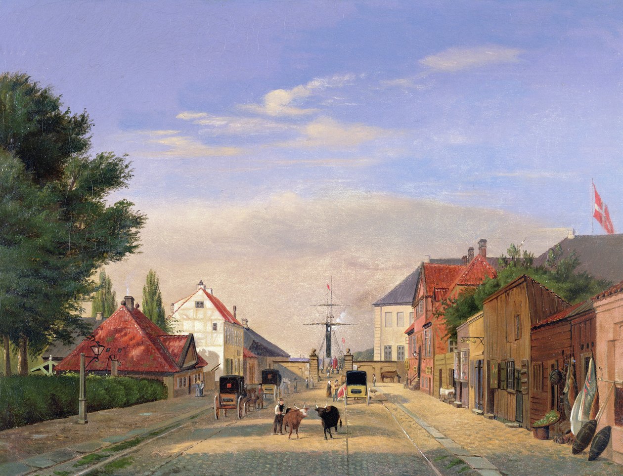 Scena uliczna autorstwa Danish School