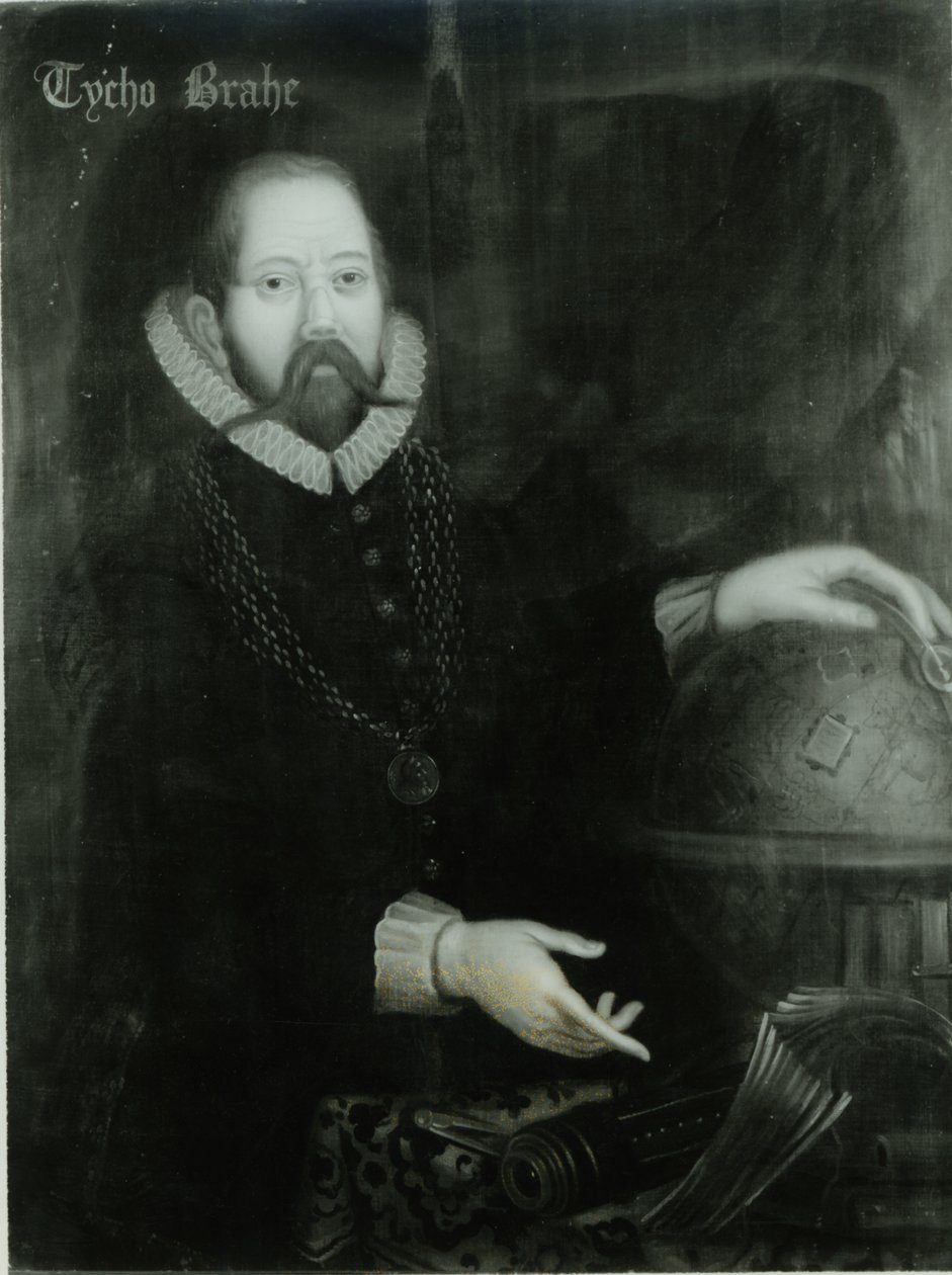Tycho Brahe (1546-1601) autorstwa Danish School