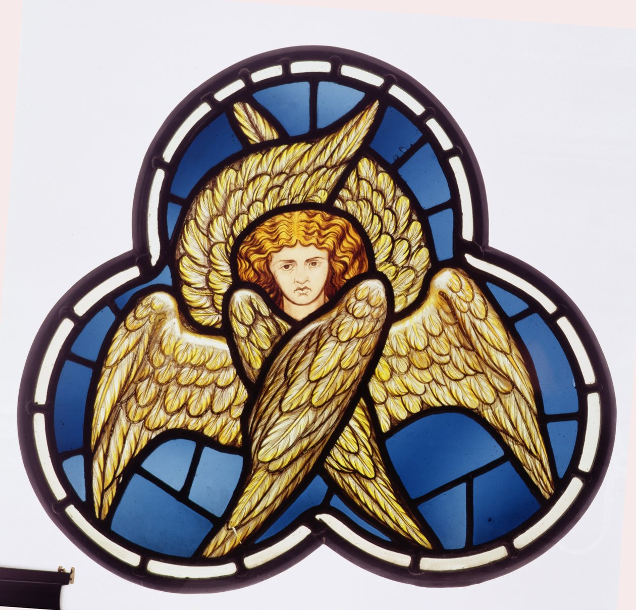 Okno przedstawiające wieloskrzydłego anioła, wykonane przez fabrykę Williama Morrisa, 1870 (witraż) autorstwa Dante Gabriel and Burne Jones, Edward Rossetti
