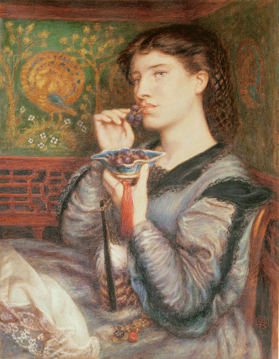 Portret Giovinetty (pastel) autorstwa Dante Gabriel Charles Rossetti