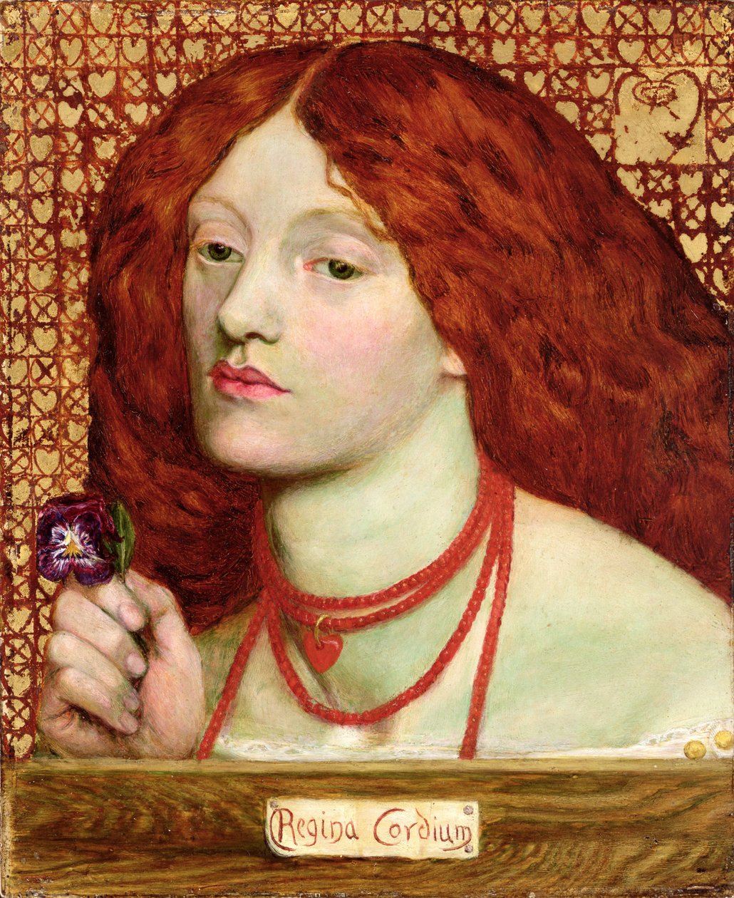 Regina Cordium, 1860 (panel) autorstwa Dante Gabriel Charles Rossetti