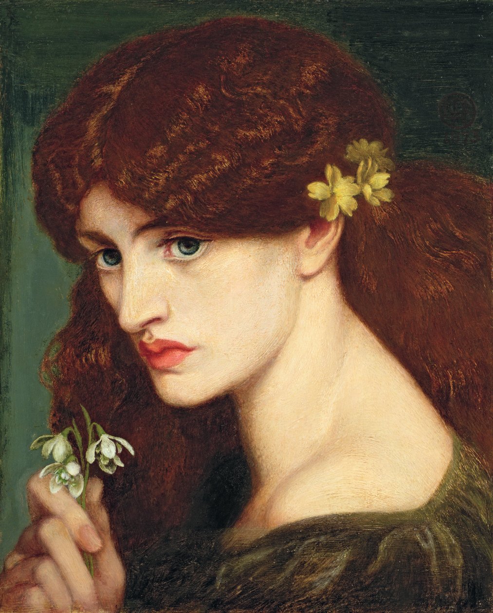 Przebiśniegi, 1873 autorstwa Dante Gabriel Charles Rossetti