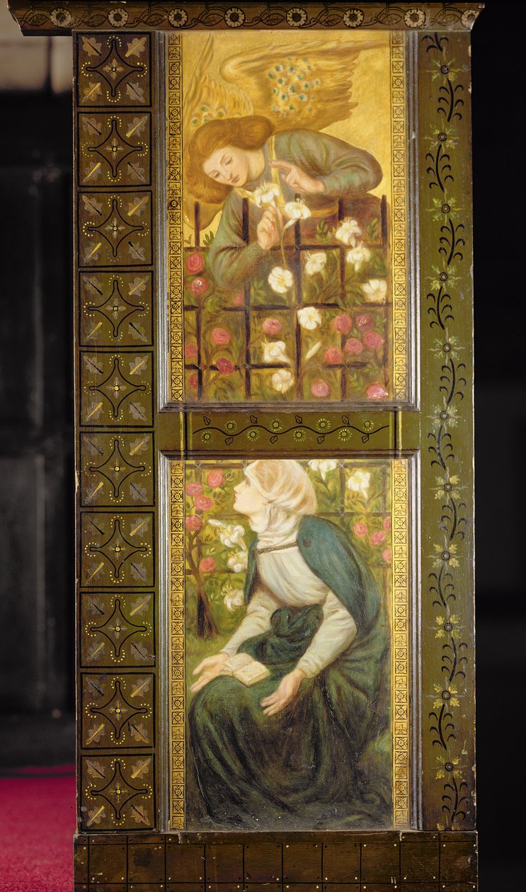 Zwiastowanie, panele ambony, ok. 1861-62 autorstwa Dante Gabriel Charles Rossetti