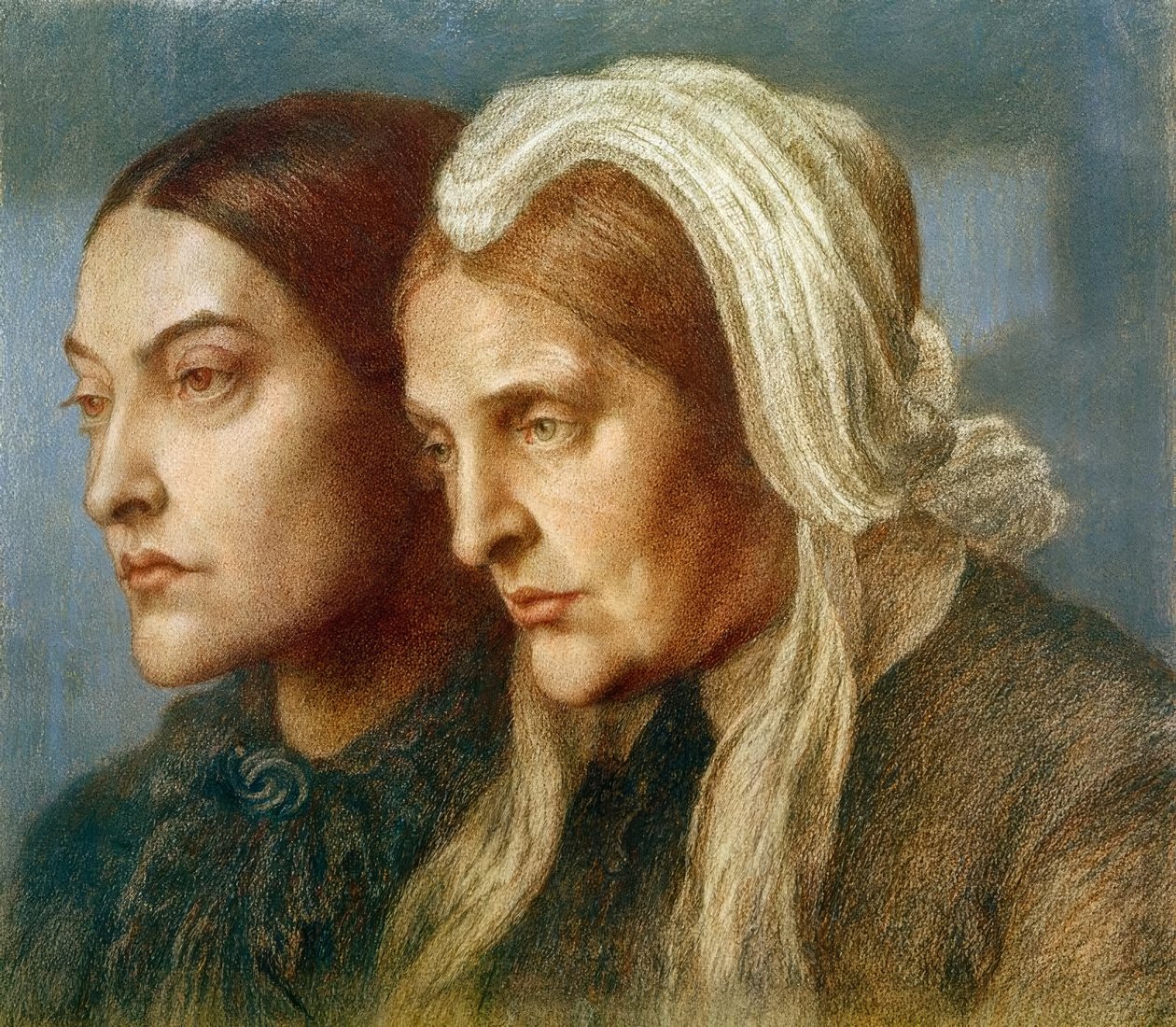 Christina G. Rossetti i matka autorstwa Dante Gabriel Charles Rossetti