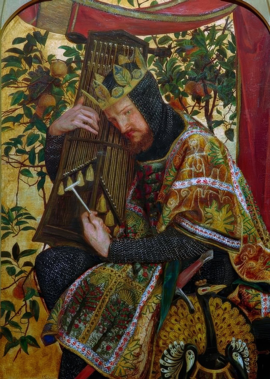 Dawid jako król autorstwa Dante Gabriel Charles Rossetti
