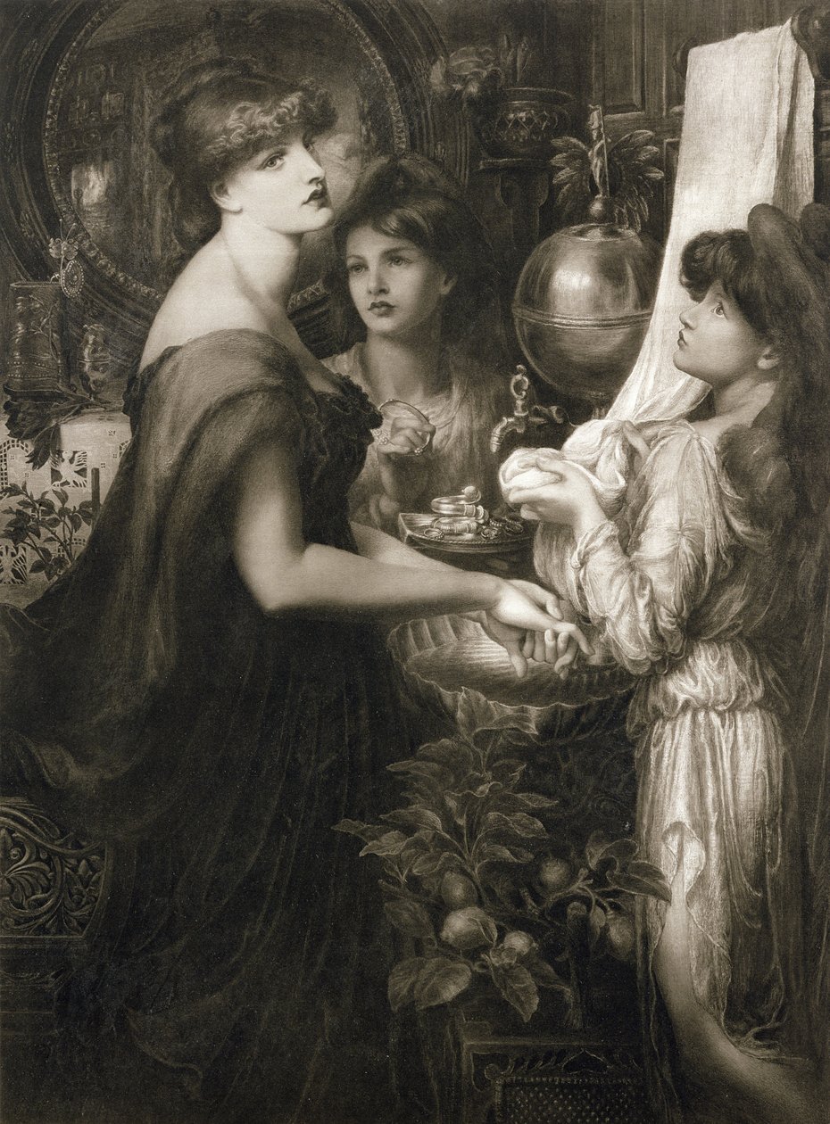 La Bella Mano, 1905 (fotograwiura) (patrz 106994) autorstwa Dante Gabriel Charles Rossetti
