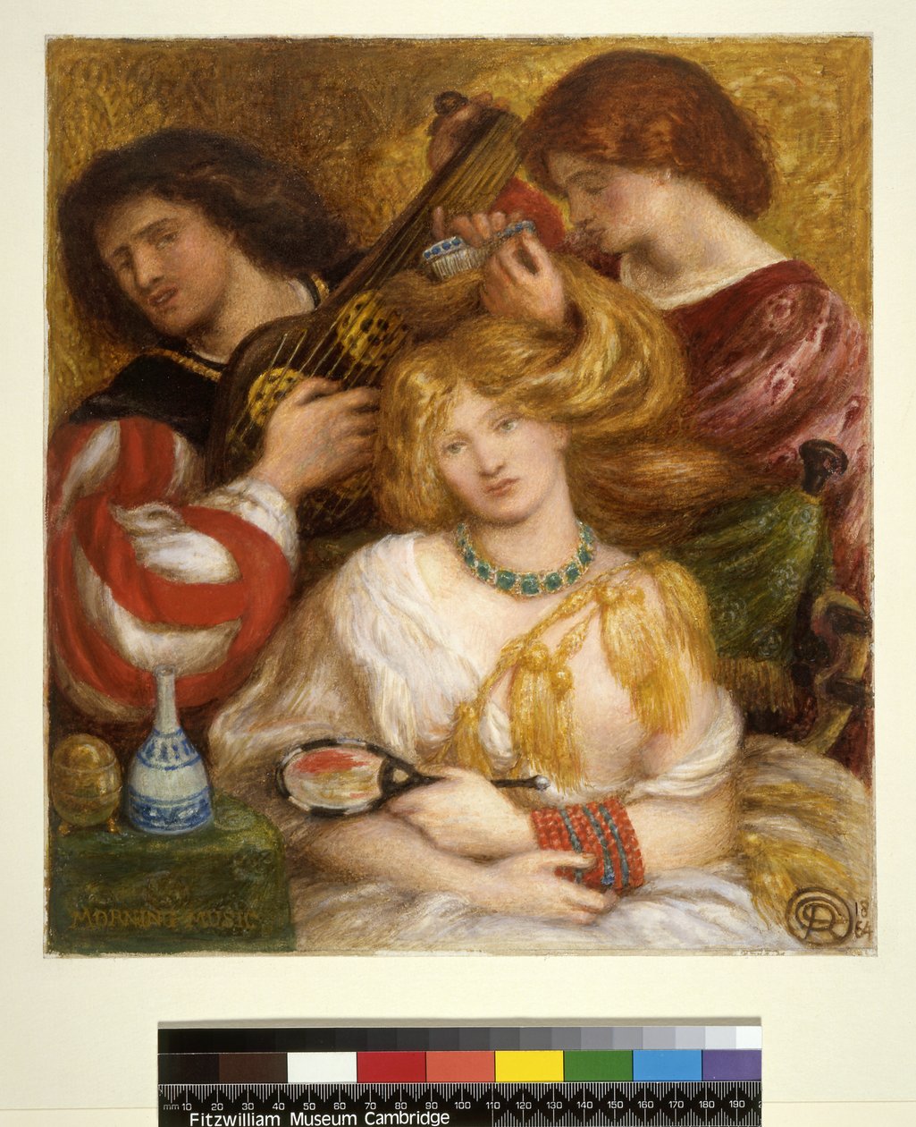 No.1148 Poranna muzyka, 1864 (toaleta i gwasz) autorstwa Dante Gabriel Charles Rossetti