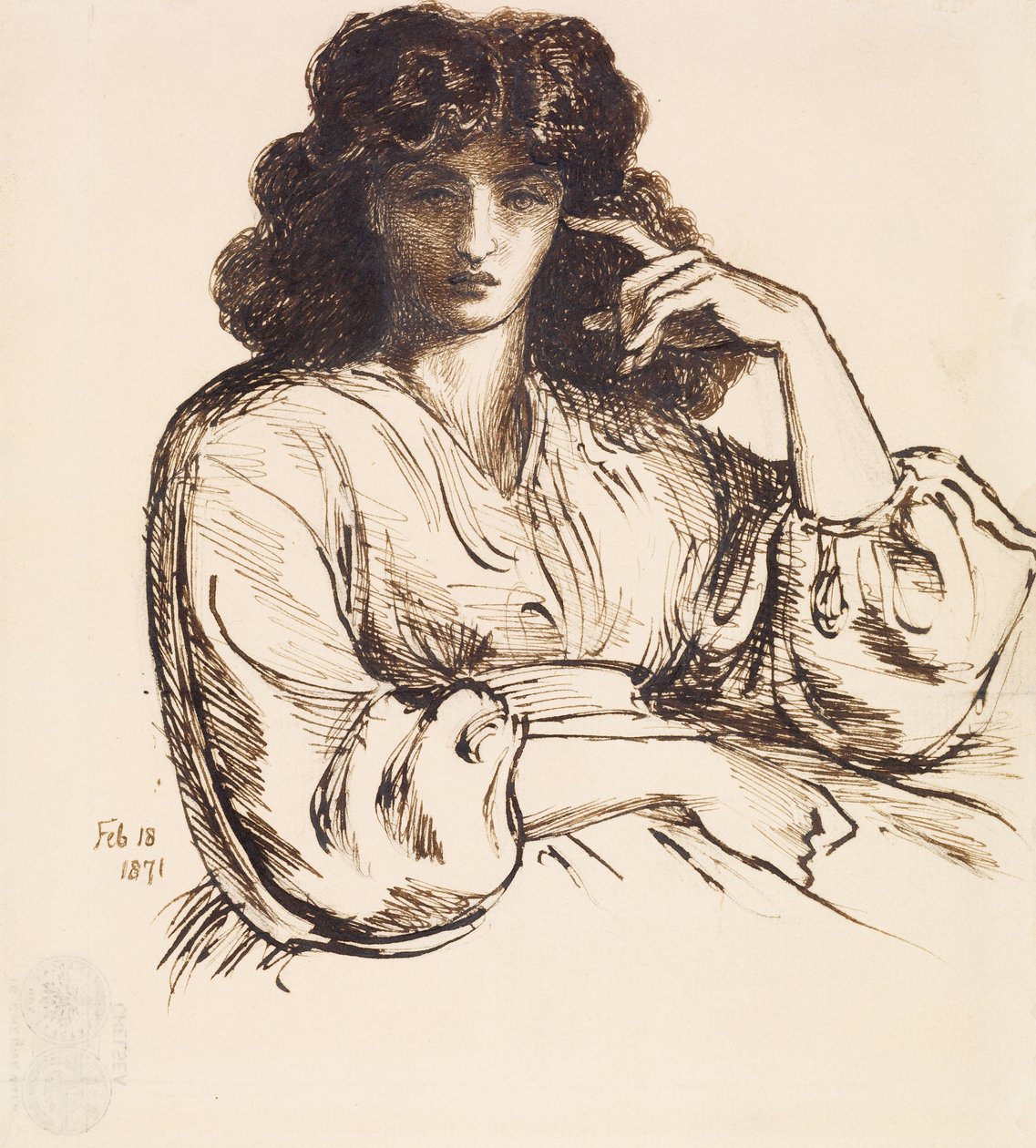 Portret Jane Morris autorstwa Dante Gabriel Charles Rossetti