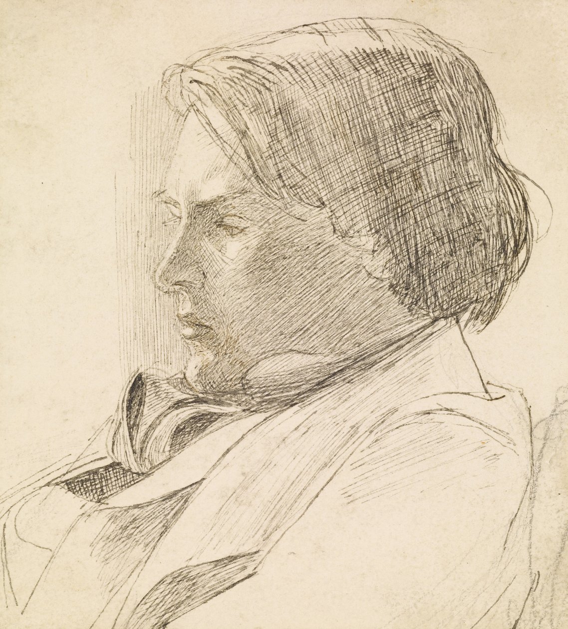 Portret młodego mężczyzny autorstwa Dante Gabriel Charles Rossetti