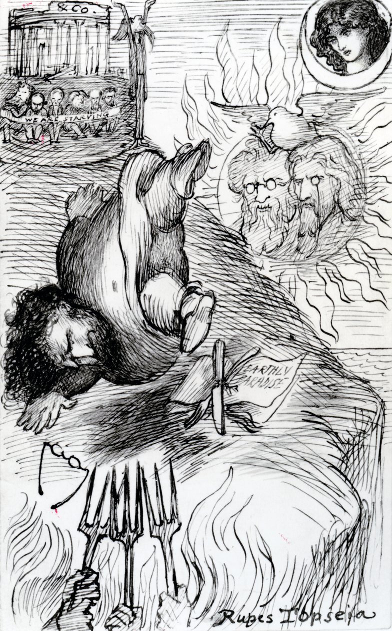 Rupes Topseia, 1874 autorstwa Dante Gabriel Charles Rossetti