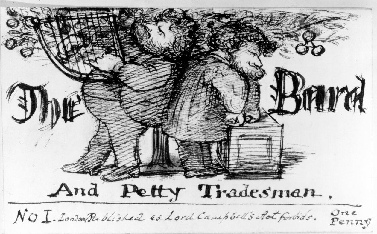 Bard i drobny handlarz, 1868 autorstwa Dante Gabriel Charles Rossetti