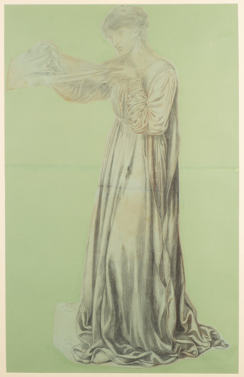 Studium do snu Dantego autorstwa Dante Gabriel Charles Rossetti